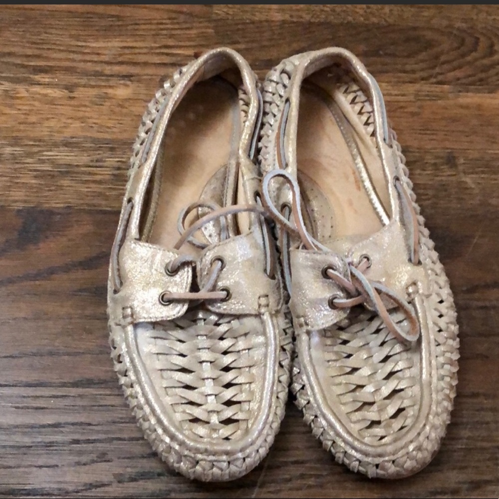 Frye Quincy Woven Boat shoes 7.5